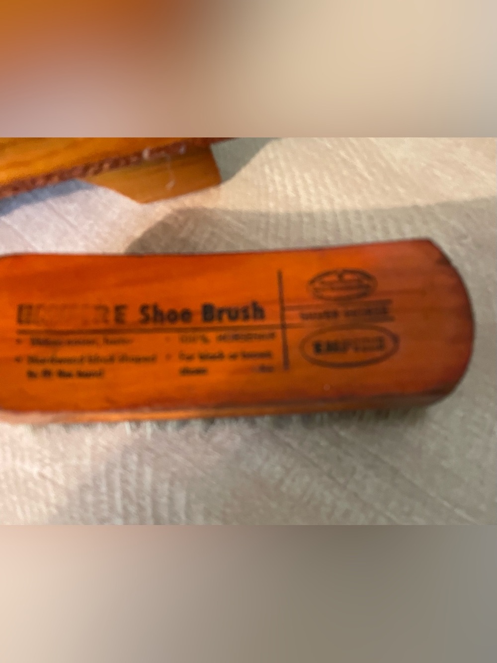 Vintage Empire Shoe Brush 100% Horse hair Boot cleaning Polishing tool
